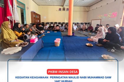 Keluarga Besar PKBM Insan Desa Peringati Maulid Nabi 1447 H