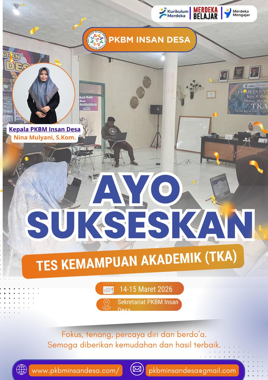 Warga Belajar Kelas 9 Paket B PKBM Insan Desa Ikuti Gladi TKA