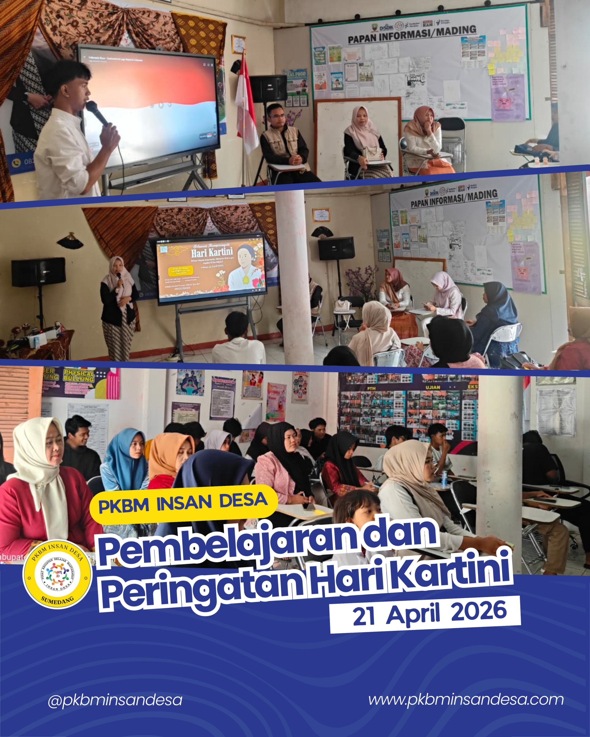 Semarak Hari Kartini di PKBM Insan Desa Cibugel: Warga Belajar Padukan Refleksi, Diskusi, Karya Seni, dan Bakti pada Keluarga