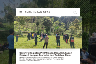 Warga belajar Paket B dan Paket C mengikuti kegiatan PKBM Insan Desa di Lapangan Cibubut, Cibugel.