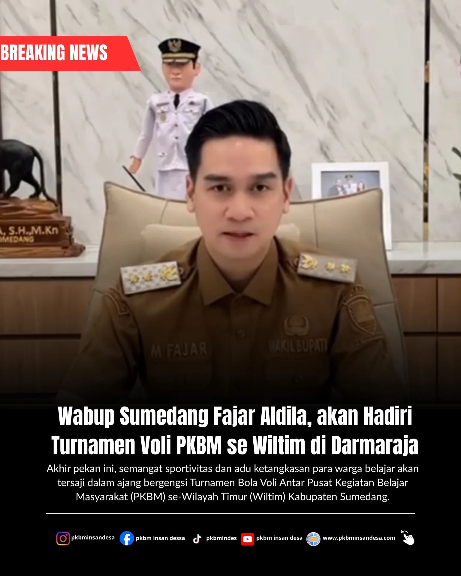 Wabup Sumedang akan Hadiri Turnamen Voli PKBM se Wiltim Sumedang, di Darmaraja